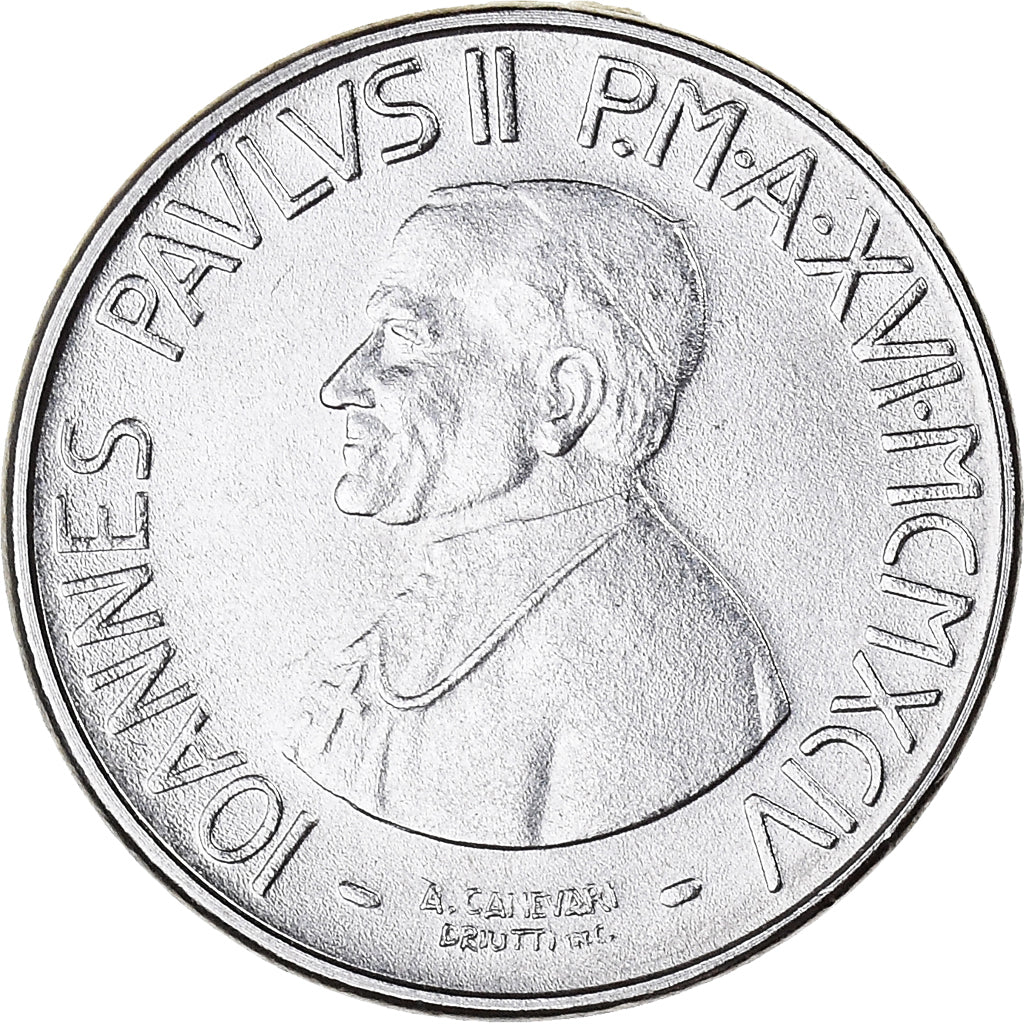 Moneda, CIUDAD DEL VATICANO, John Paul II, 50 Lire, 1994, FDC, Acero inoxidable