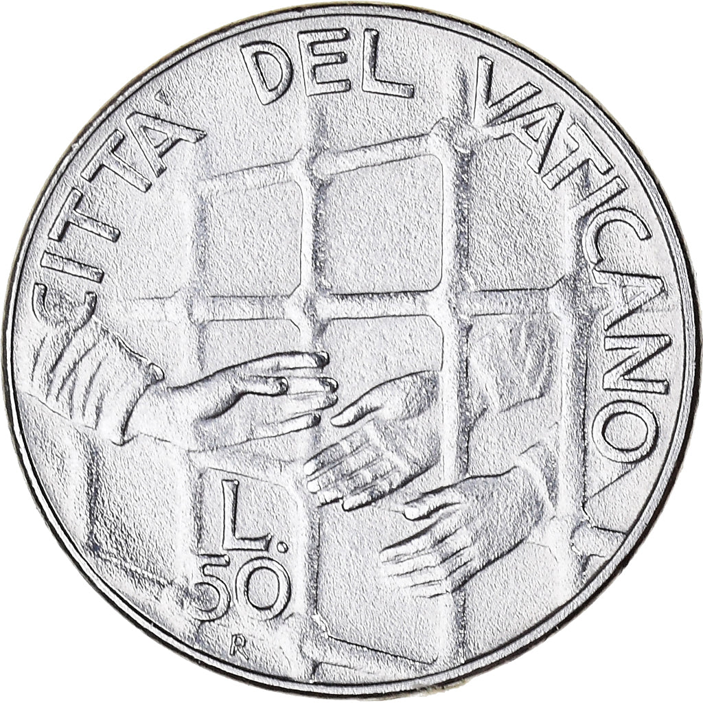 Moneda, CIUDAD DEL VATICANO, John Paul II, 50 Lire, 1994, FDC, Acero inoxidable