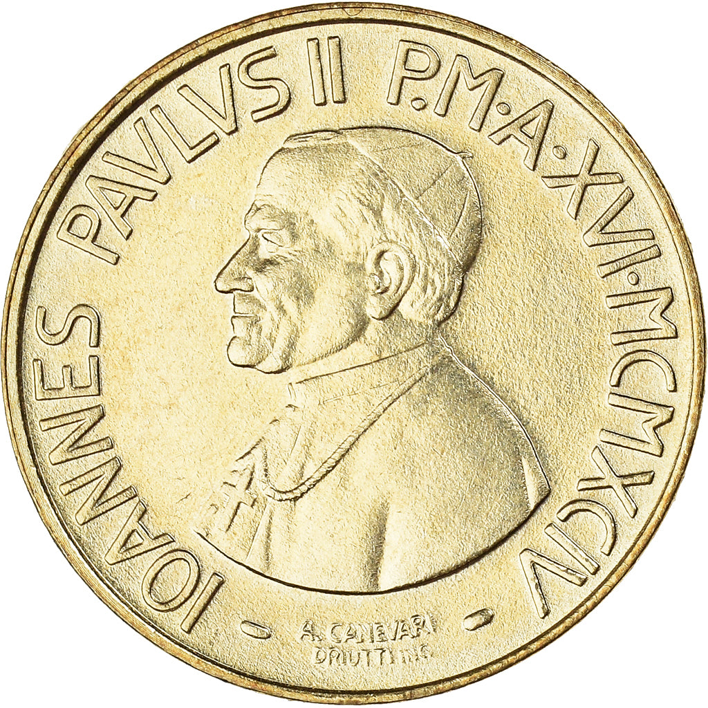 Monnaie, Cité du Vatican, John Paul II, 20 Lire, 1994, FDC, Bronze-Aluminium