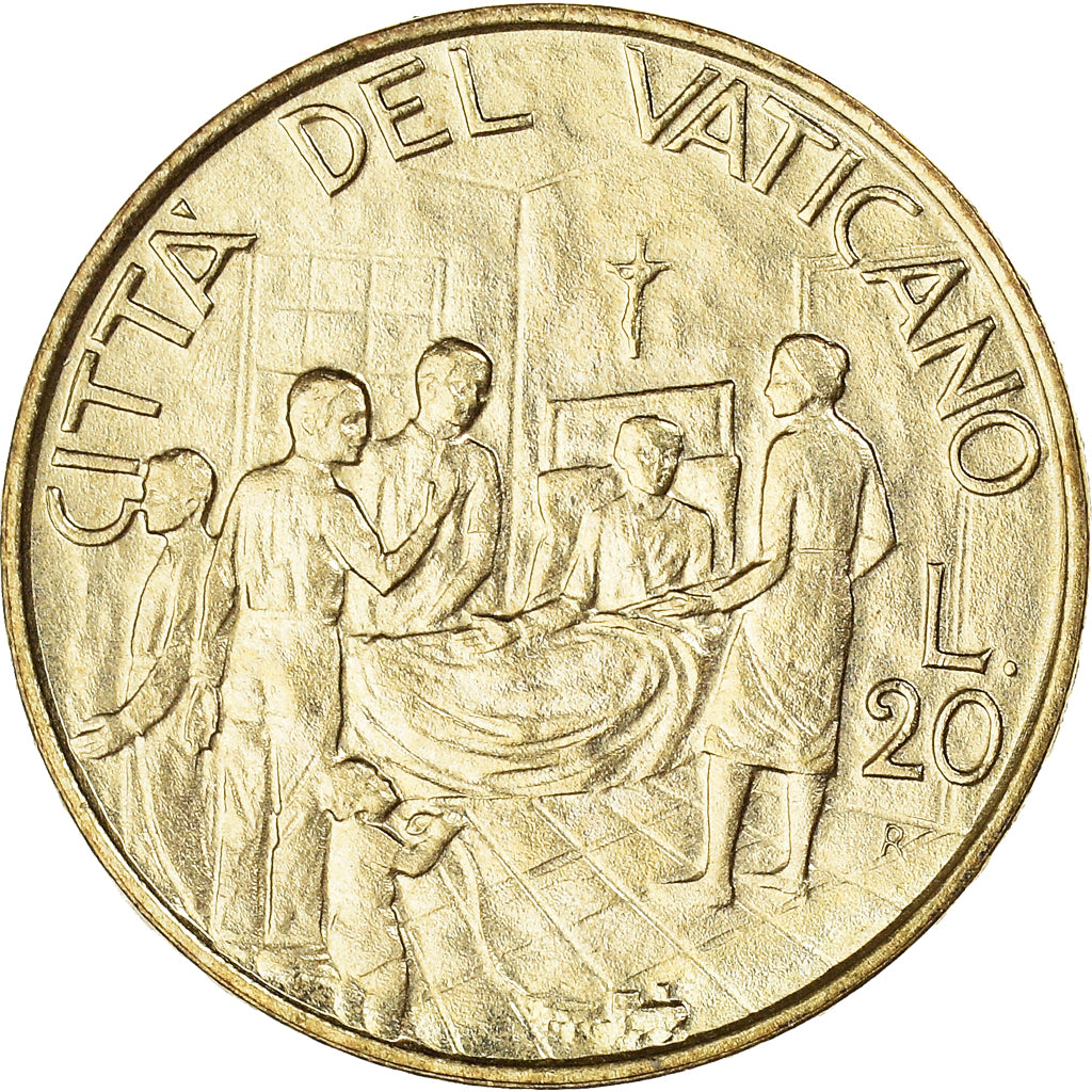 Monnaie, Cité du Vatican, John Paul II, 20 Lire, 1994, FDC, Bronze-Aluminium