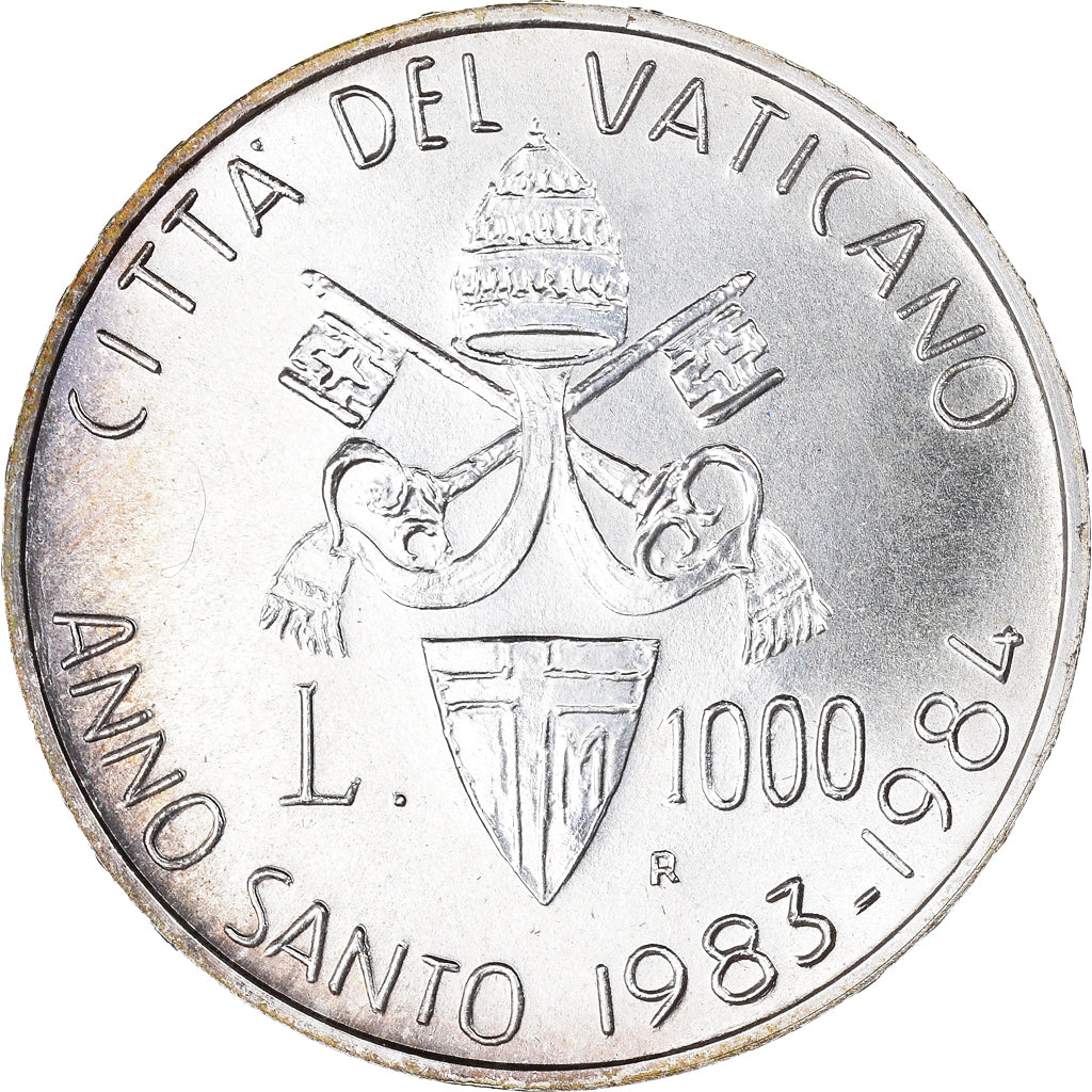 Coin, VATICAN CITY, John Paul II, 1000 Lire, 1983, MS(65-70), Silver, KM:169