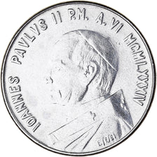 Coin, VATICAN CITY, John Paul II, 50 Lire, 1984, Roma, EF(40-45), Stainless