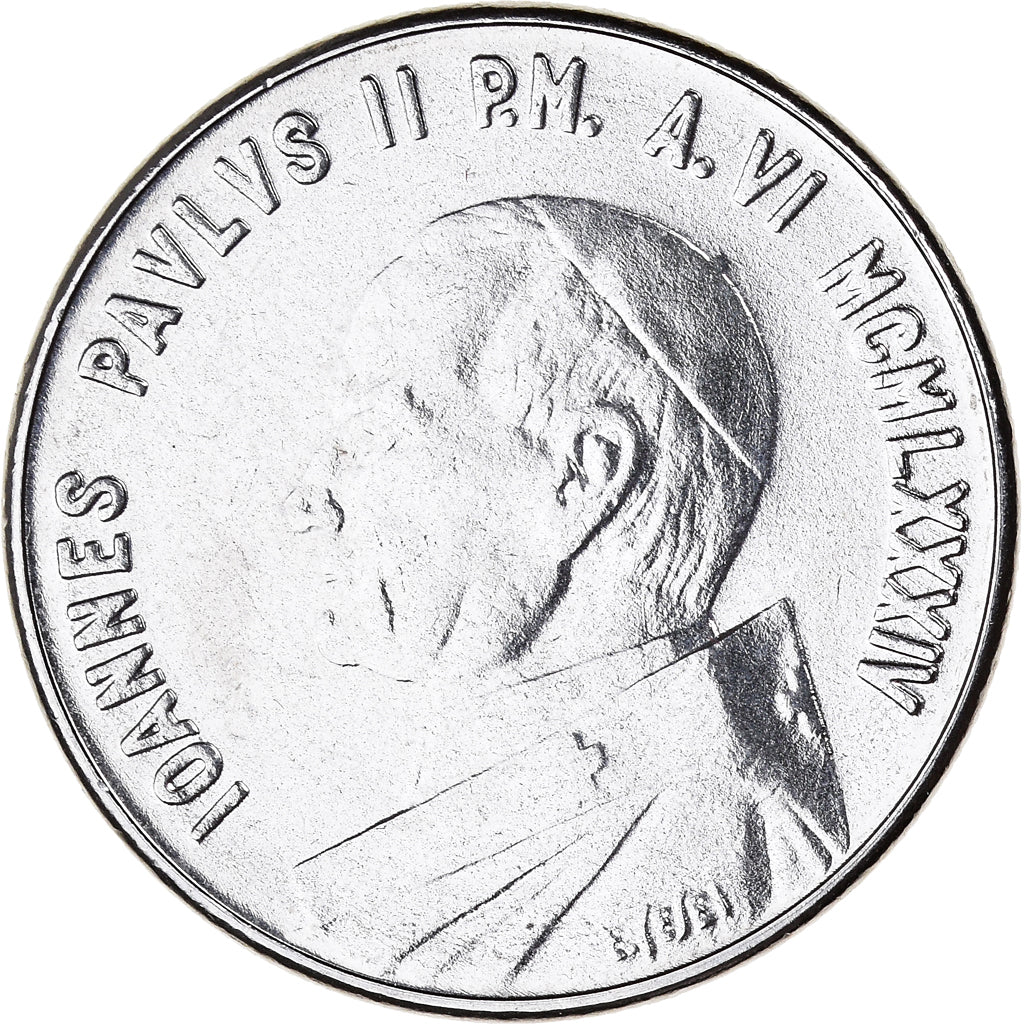 Moneta, CITTÀ DEL VATICANO, John Paul II, 50 Lire, 1984, Roma, FDC, Acciaio
