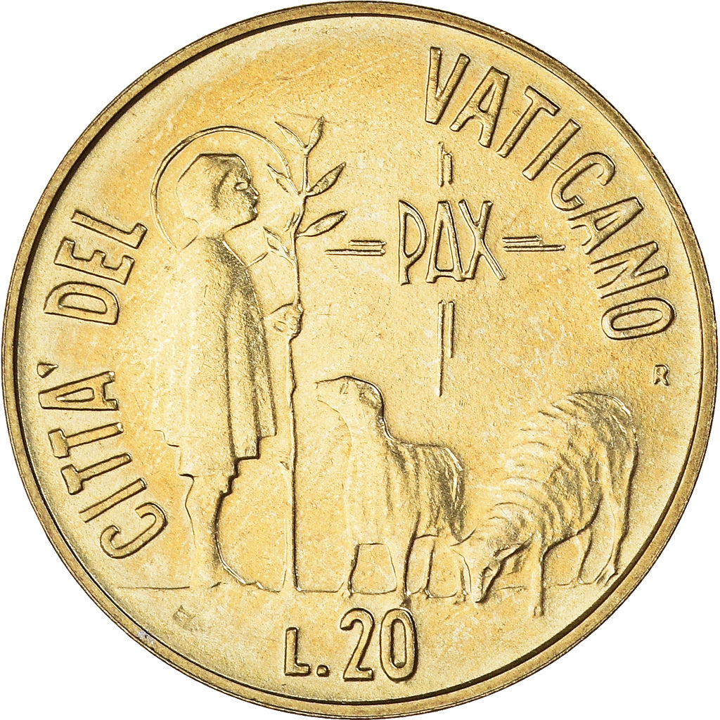 Monnaie, Cité du Vatican, John Paul II, 20 Lire, 1984, Roma, FDC