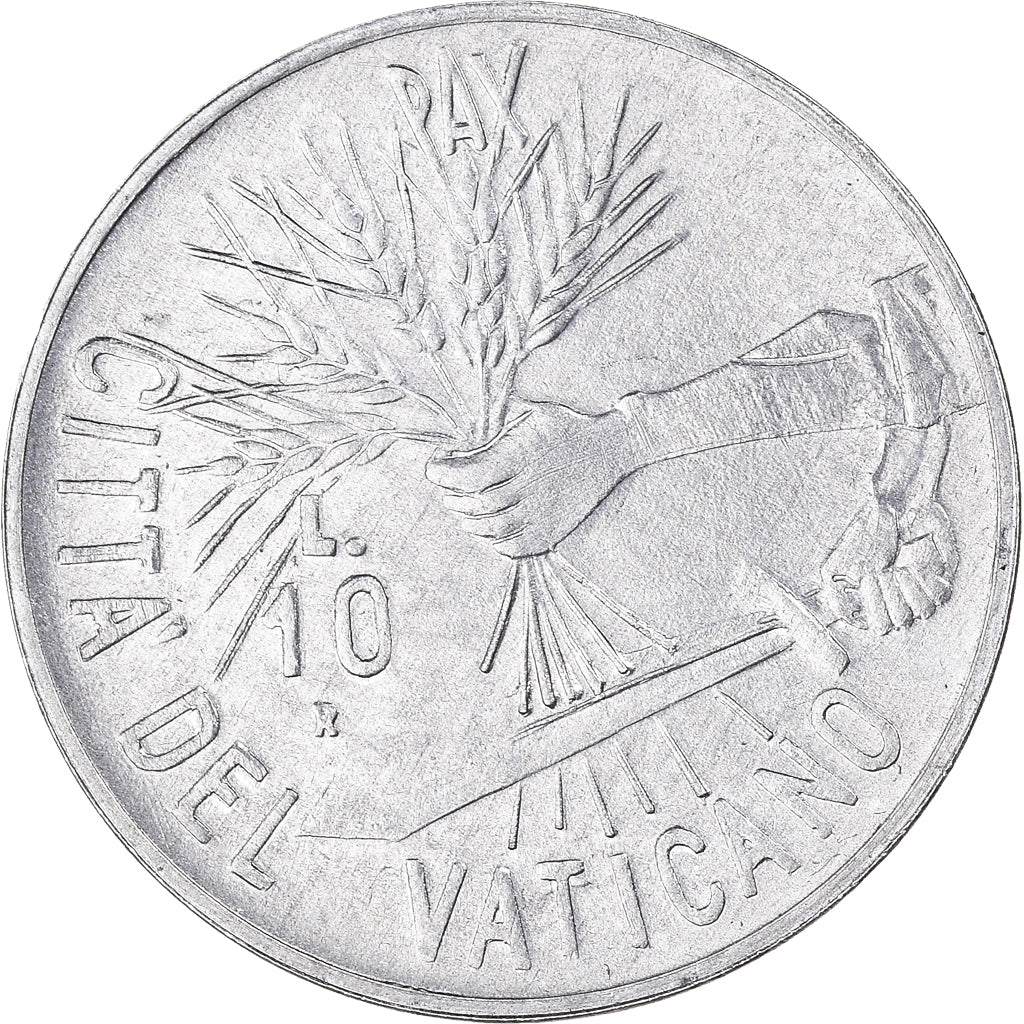Coin, VATICAN CITY, John Paul II, 10 Lire, 1984, Rome, MS(65-70), Aluminum