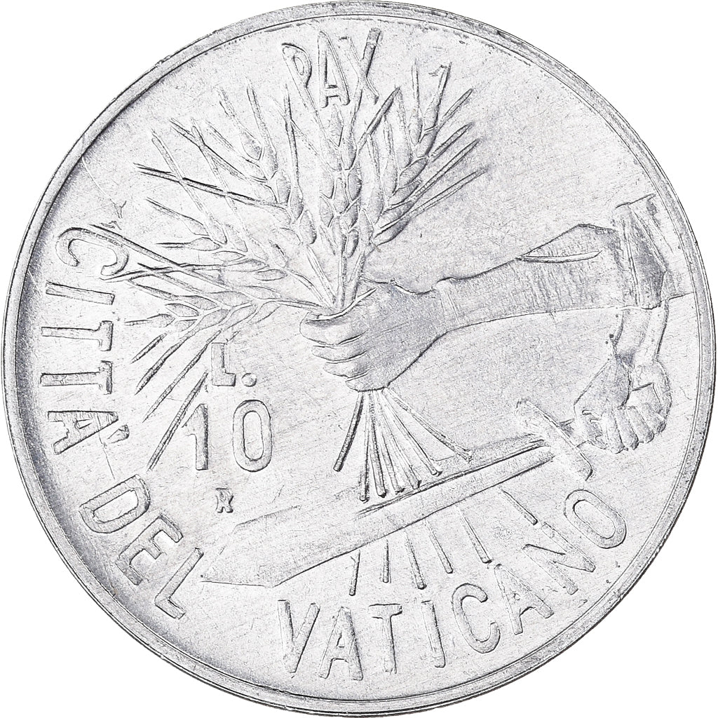 Moneda, CIUDAD DEL VATICANO, John Paul II, 10 Lire, 1984, Rome, FDC, Aluminio