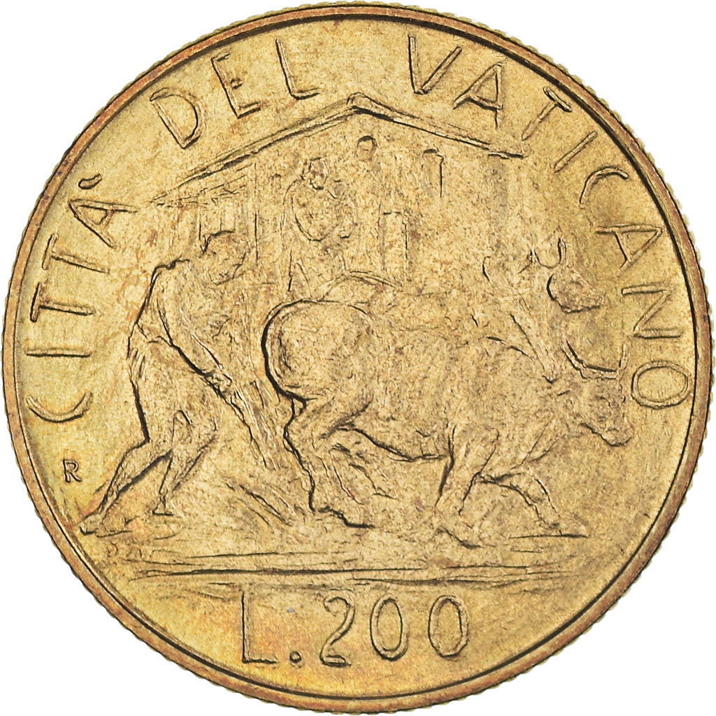 Moneda, CIUDAD DEL VATICANO, John Paul II, 200 Lire, 1982, Roma, FDC, Aluminio -