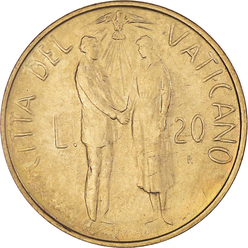 Coin, VATICAN CITY, John Paul II, 20 Lire, 1982, Roma, MS(65-70)