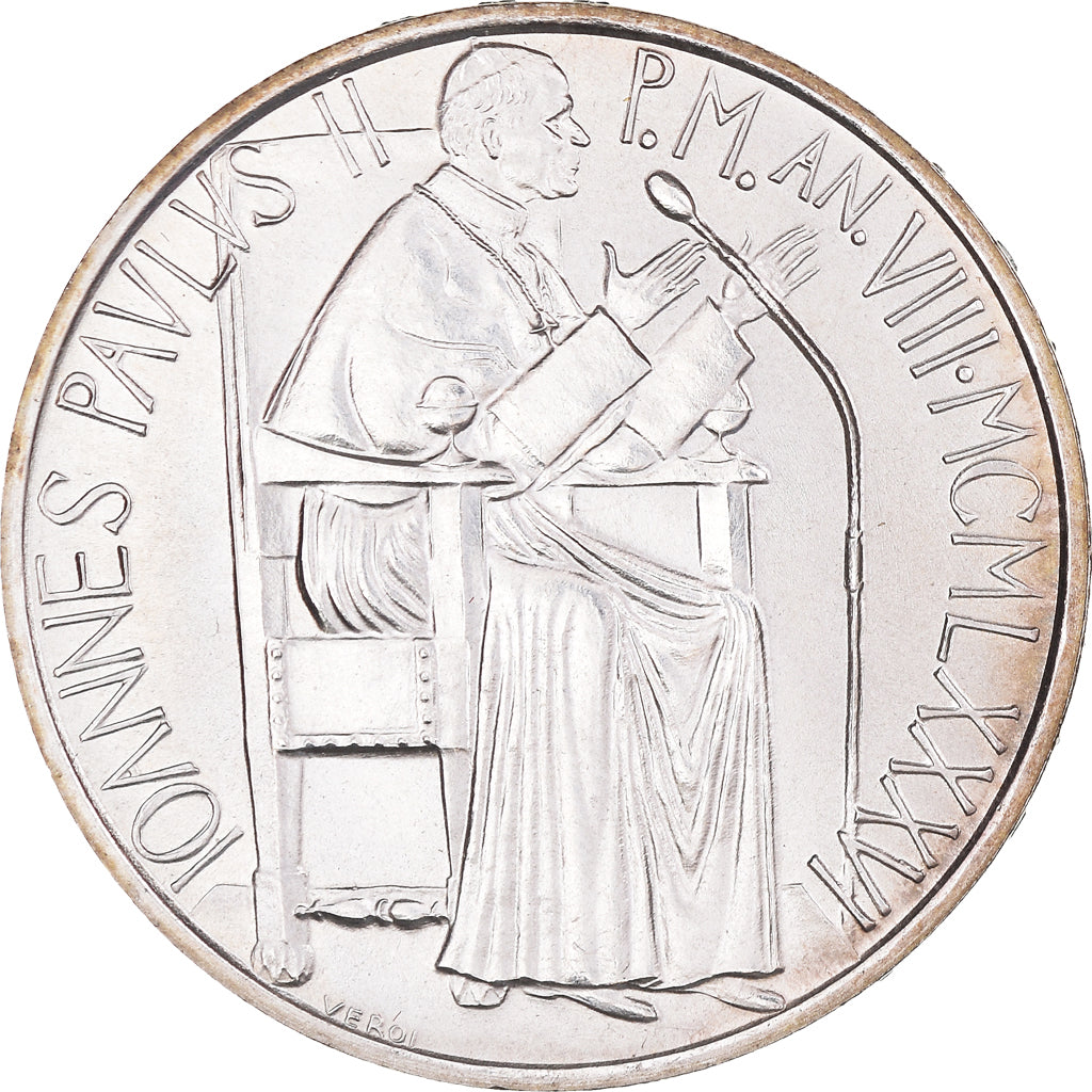 Coin, VATICAN CITY, John Paul II, 1000 Lire, 1986, MS(65-70), Silver, KM:198