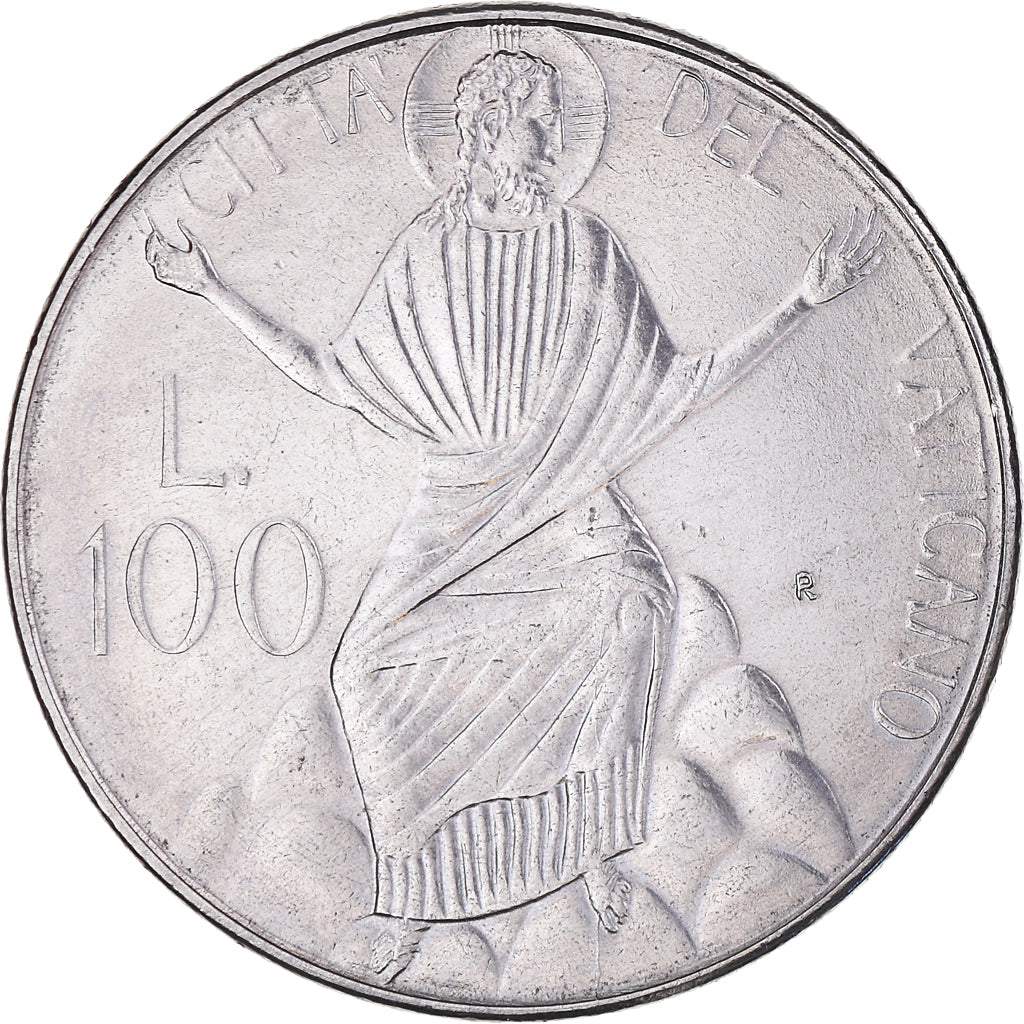 Coin, VATICAN CITY, John Paul II, 100 Lire, 1986, MS(65-70), Stainless Steel
