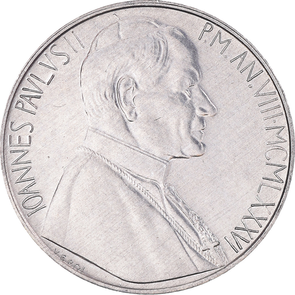 Moneta, CITTÀ DEL VATICANO, John Paul II, 10 Lire, 1986, FDC, Alluminio, KM:192