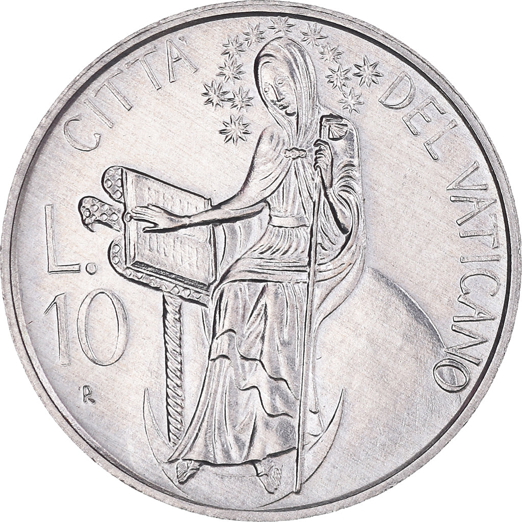 Moneta, CITTÀ DEL VATICANO, John Paul II, 10 Lire, 1986, FDC, Alluminio, KM:192