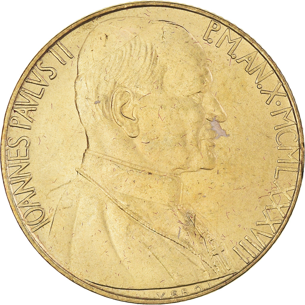 Monnaie, Cité du Vatican, John Paul II, 200 Lire, 1988, Roma, FDC