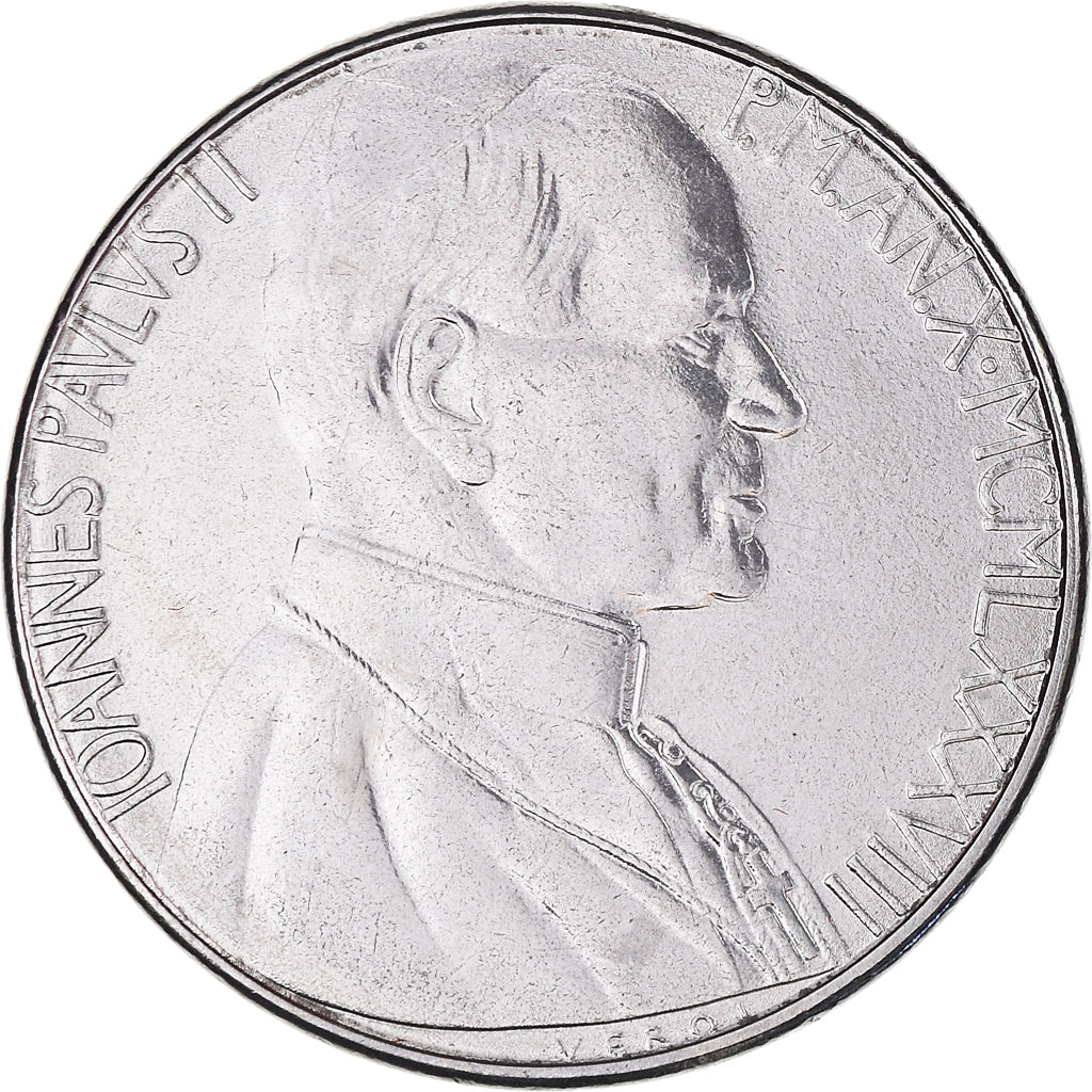 Moneta, CITTÀ DEL VATICANO, John Paul II, 100 Lire, 1988, FDC, Acciaio