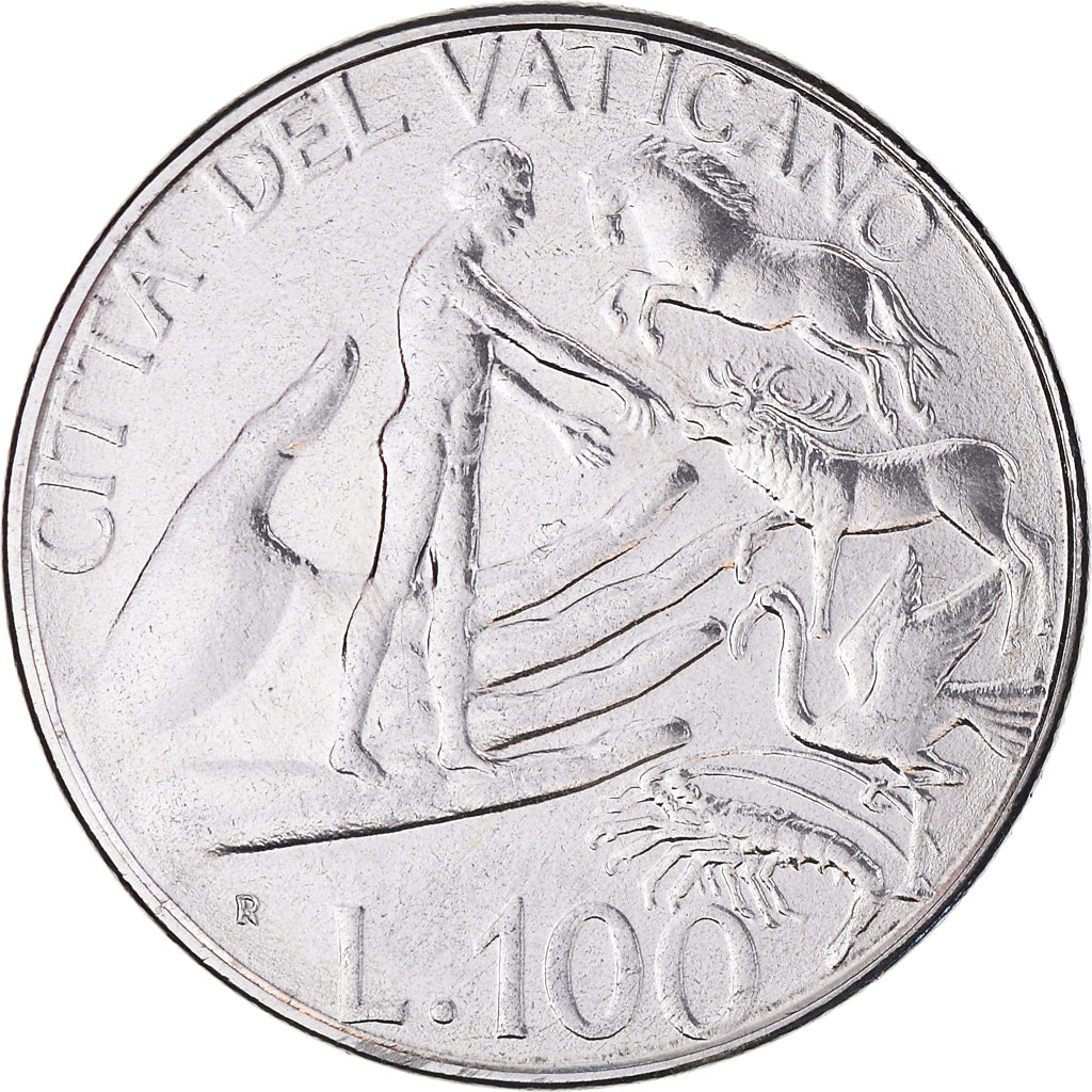 Moneta, CITTÀ DEL VATICANO, John Paul II, 100 Lire, 1988, FDC, Acciaio