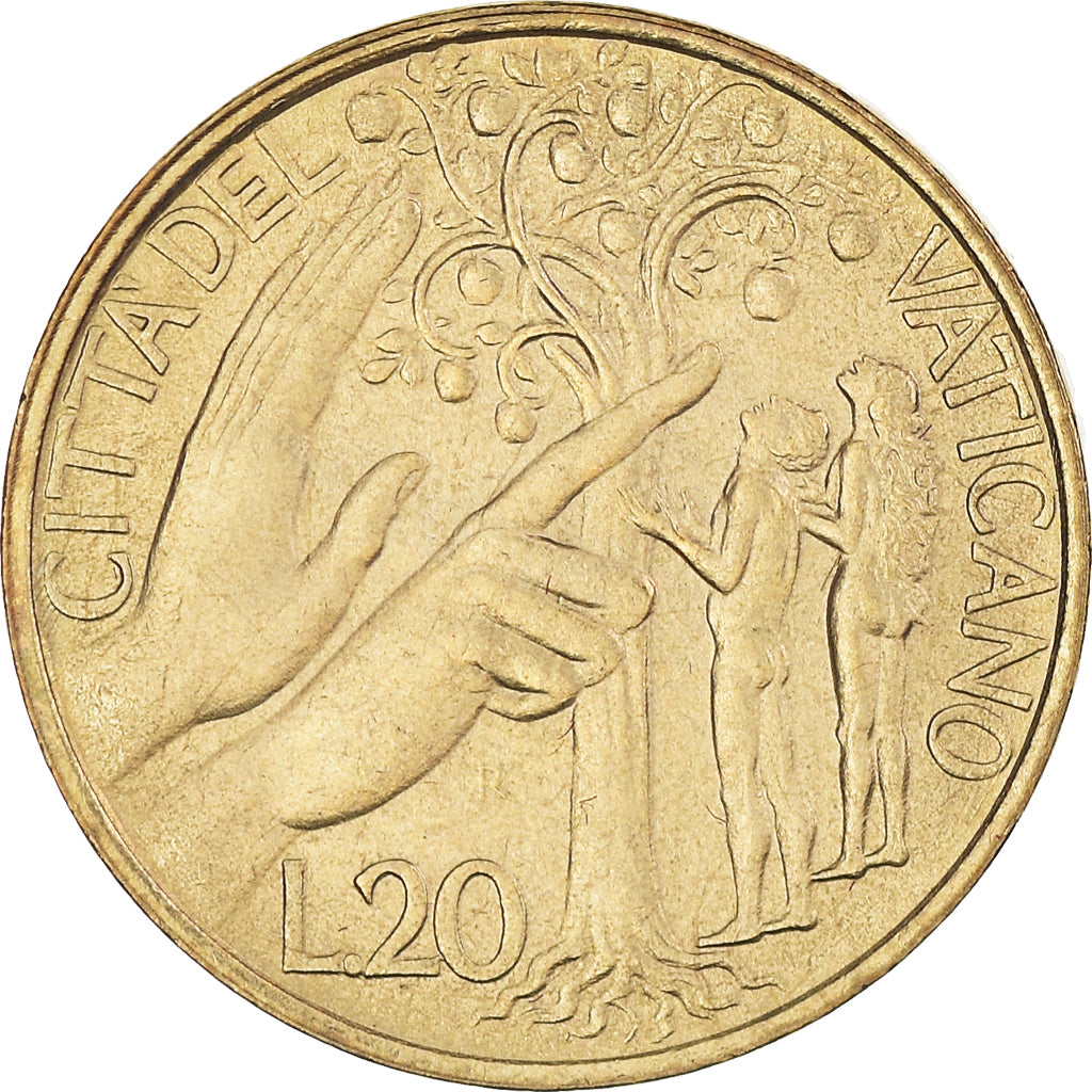 Coin, VATICAN CITY, John Paul II, 20 Lire, 1988, Roma, MS(65-70)