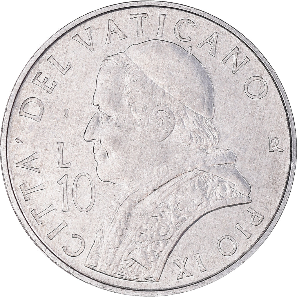 Coin, VATICAN CITY, John Paul II, 10 Lire, 2001, Rome, MS(65-70), Aluminum