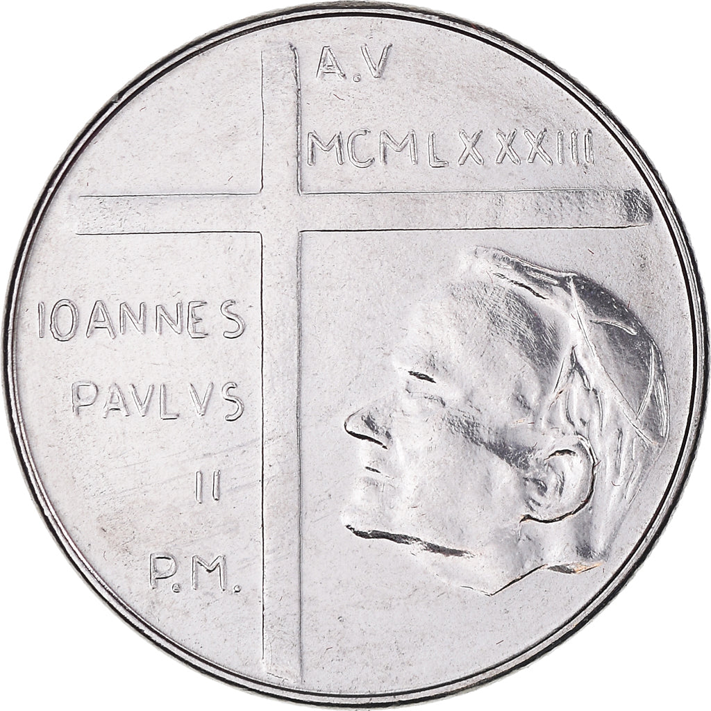 Moneta, CITTÀ DEL VATICANO, John Paul II, 50 Lire, 1983, Roma, FDC, Acciaio