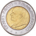 Coin, VATICAN CITY, John Paul II, 500 Lire, 1995, Roma, MS(65-70), Bi-Metallic