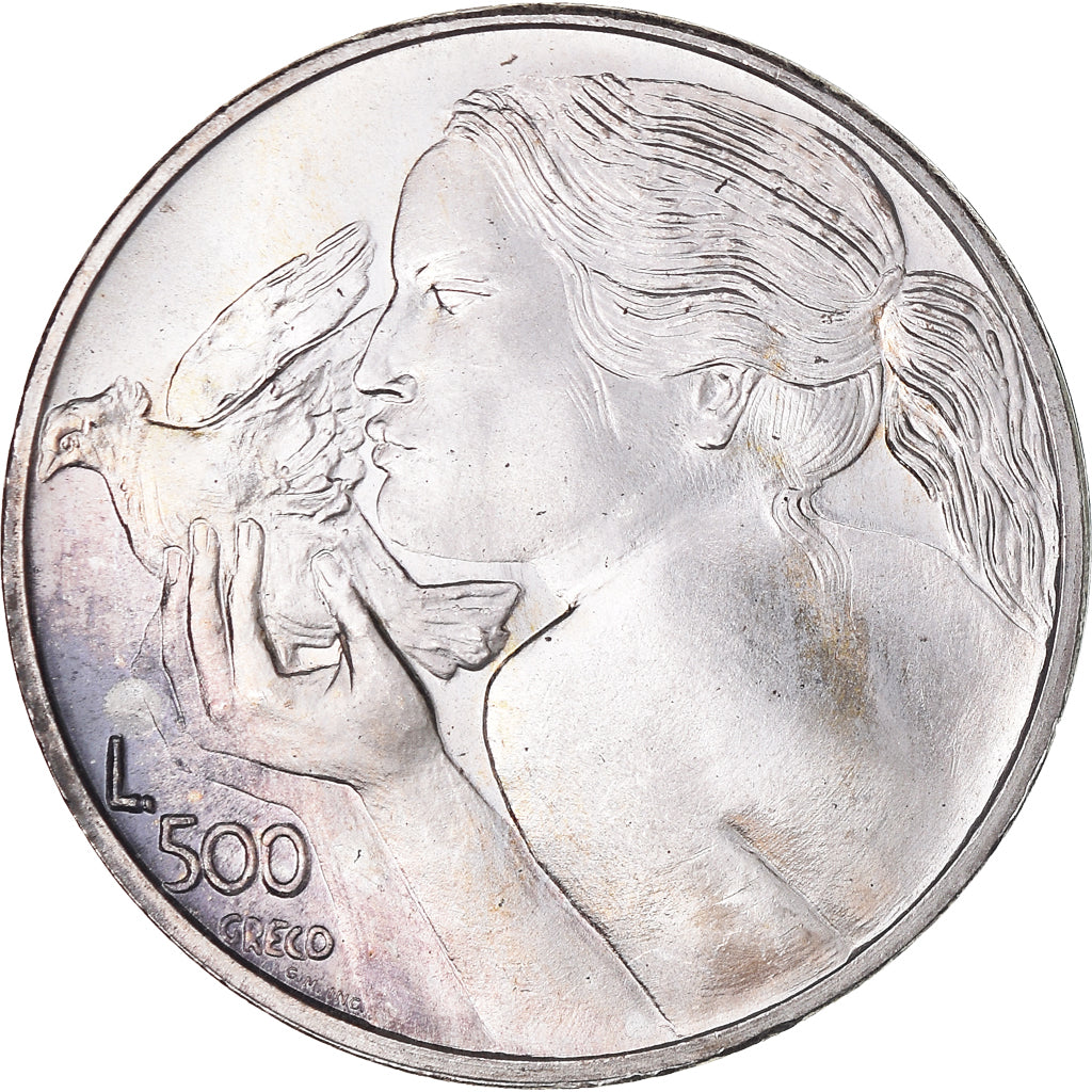 Coin, San Marino, 500 Lire, 1973, Rome, MS(65-70), Silver, KM:29