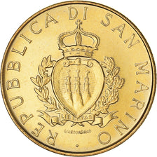 Coin, San Marino, 200 Lire, 1987, MS(65-70), Aluminum-Bronze, KM:208