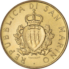 Coin, San Marino, 20 Lire, 1987, Rome, MS(65-70), Aluminum-Bronze, KM:205