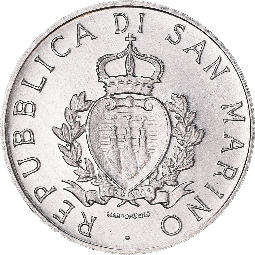 Moneta, San Marino, 10 Lire, 1987, Rome, BB, Alluminio, KM:204