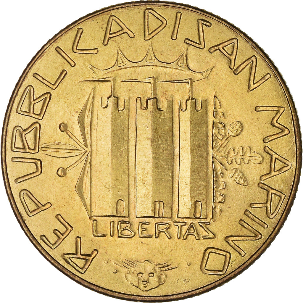 Moneda, San Marino, 200 Lire, 1985, Rome, FDC, Aluminio - bronce, KM:180