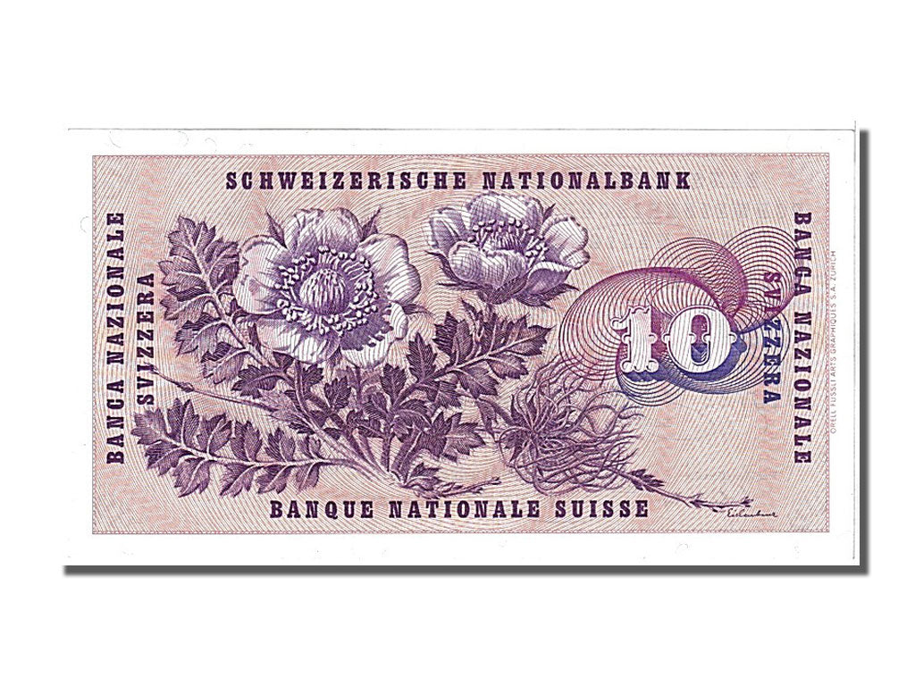 Switzerland, 10 Franken, 1977, KM #45u, 1977-01-06, UNC(65-70), 97K