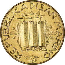 Coin, San Marino, 20 Lire, 1985, Rome, MS(63), Aluminum-Bronze, KM:177