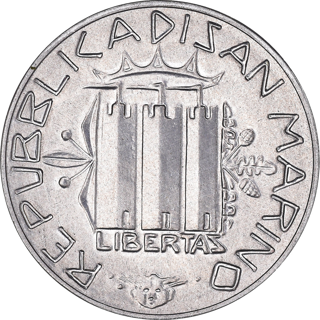 Moneda, San Marino, 10 Lire, 1985, Rome, FDC, Aluminio, KM:176