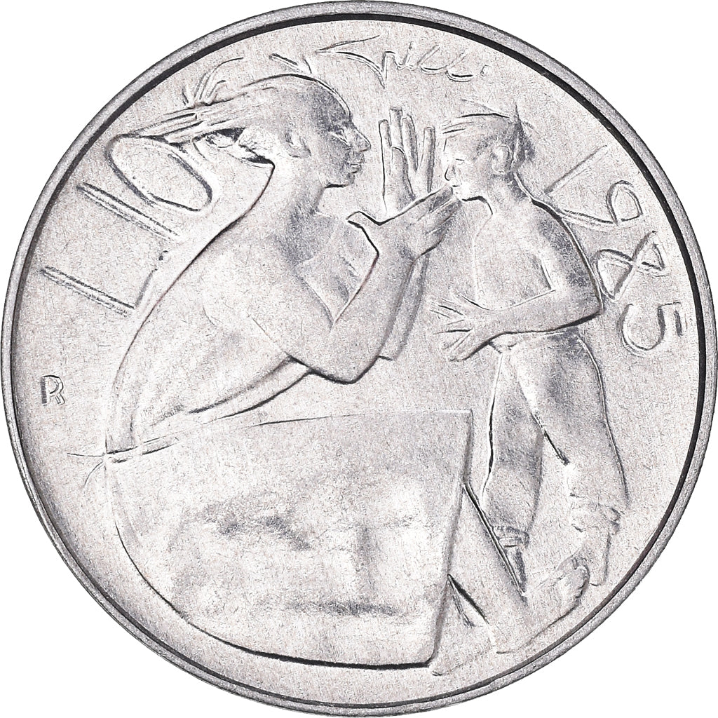 Coin, San Marino, 10 Lire, 1985, Rome, MS(63), Aluminum, KM:176