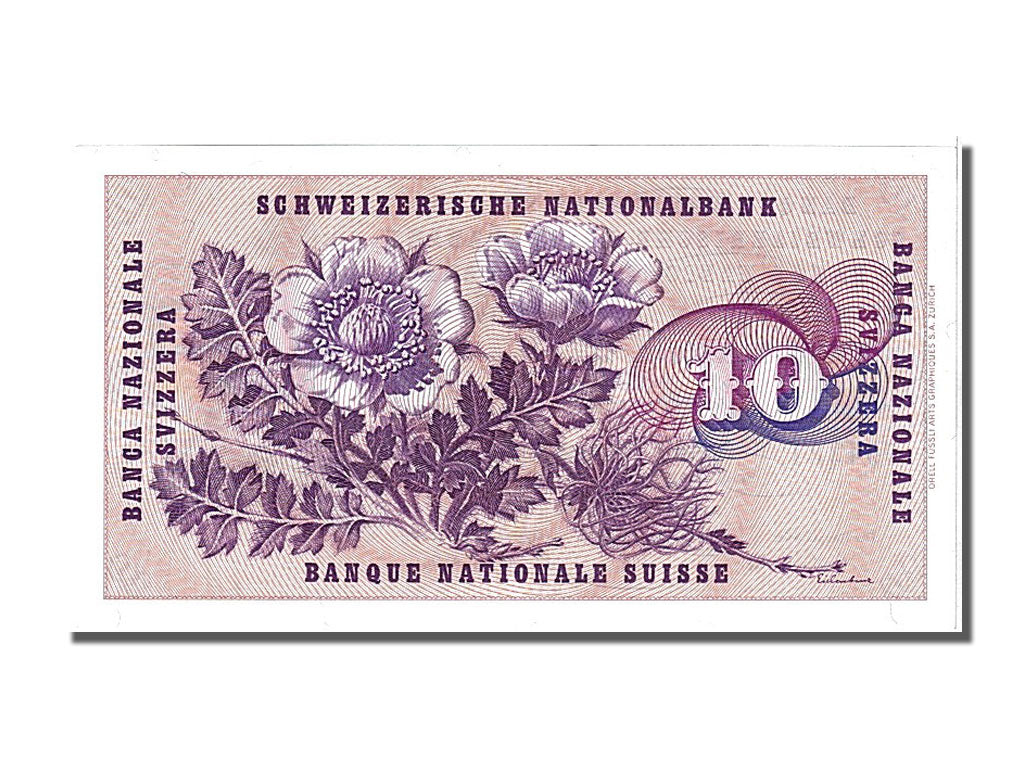 Banknote, Switzerland, 10 Franken, 1977, 1977-01-26, UNC(65-70)