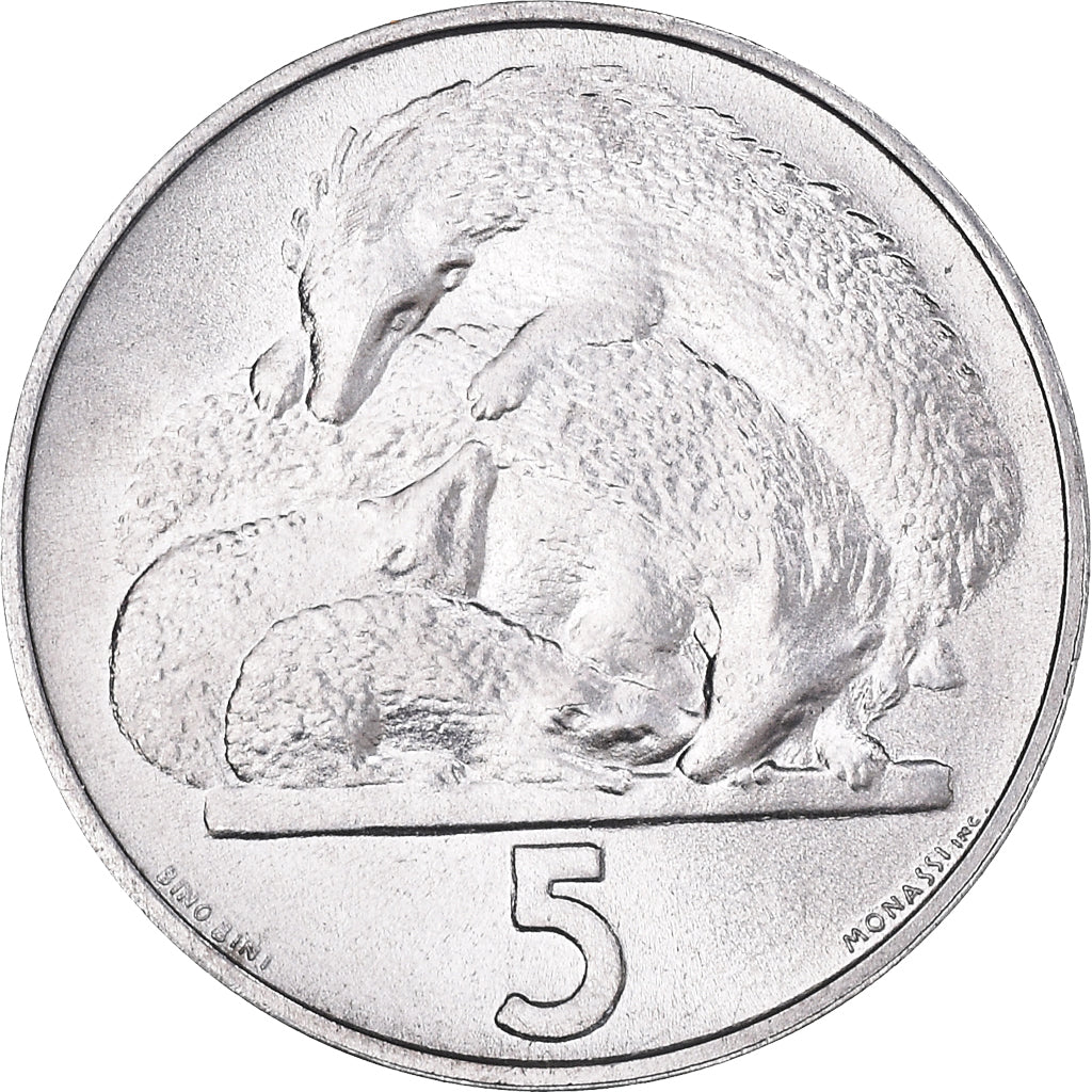 Monnaie, Saint Marin , 5 Lire, 1975, Rome, FDC, Aluminium, KM:42