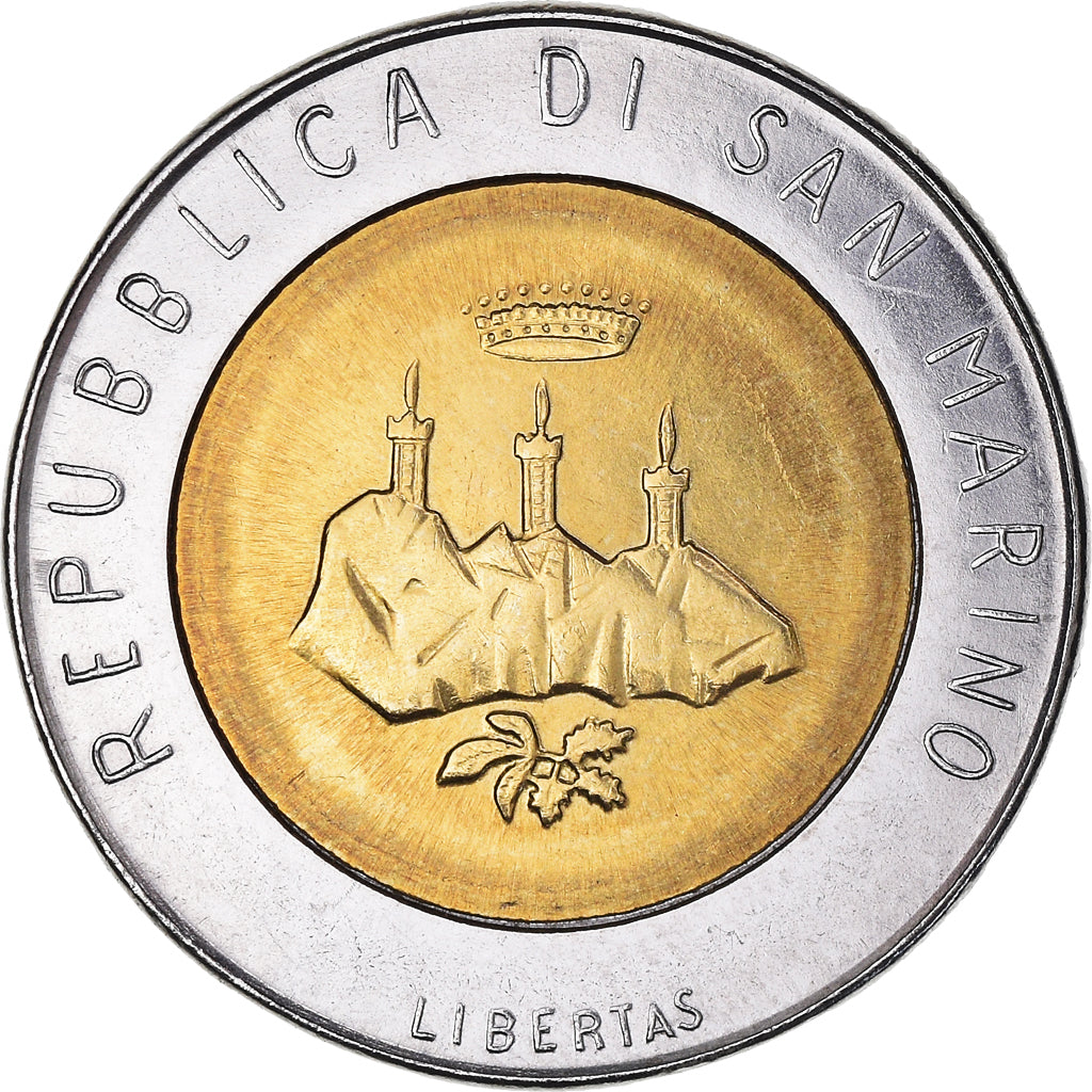 Moneda, San Marino, 500 Lire, 1986, Rome, FDC, Bimetálico, KM:195