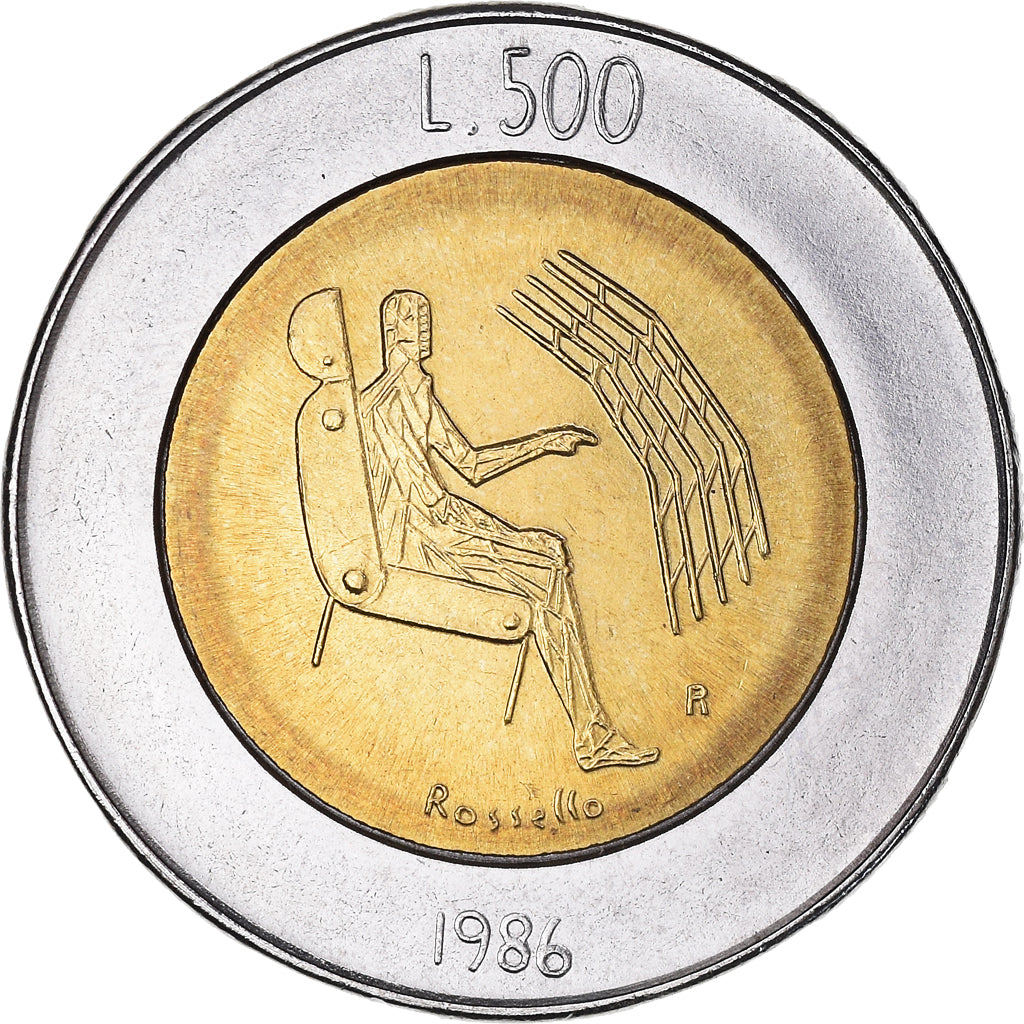 Moneda, San Marino, 500 Lire, 1986, Rome, FDC, Bimetálico, KM:195
