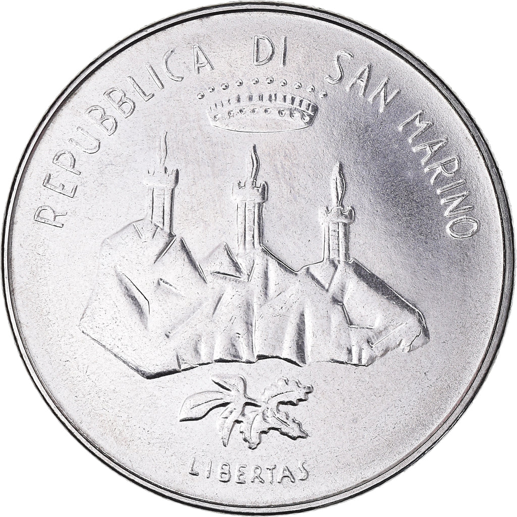 Moneta, San Marino, 100 Lire, 1986, Rome, FDC, Acciaio, KM:193