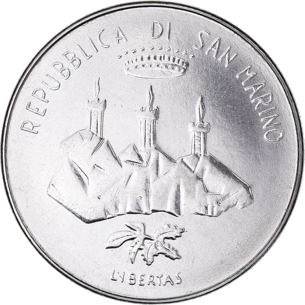 Coin, San Marino, 100 Lire, 1986, Rome, MS(63), Steel, KM:193