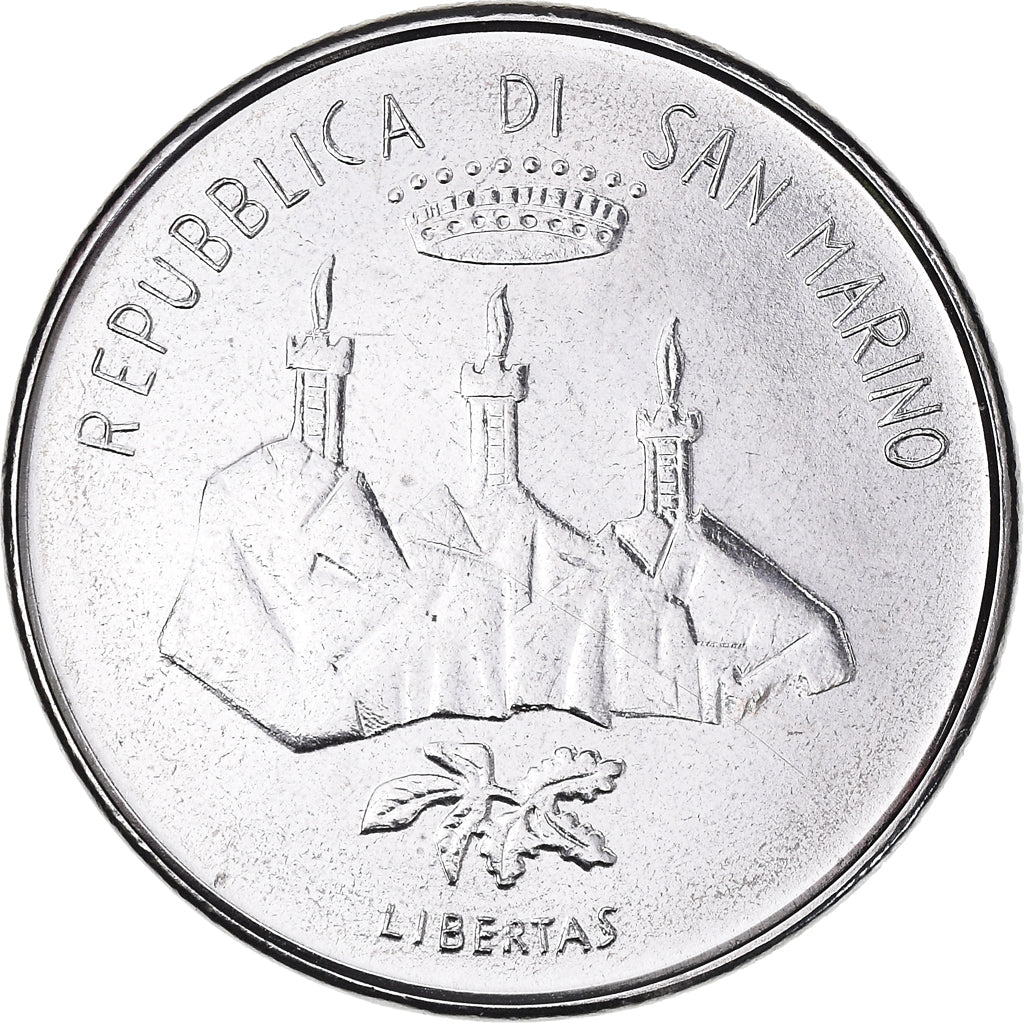 Moneta, San Marino, 50 Lire, 1986, Rome, FDC, Acciaio, KM:192