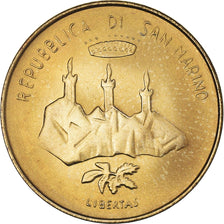 Coin, San Marino, 20 Lire, 1986, Rome, MS(65-70), Aluminum-Bronze, KM:191