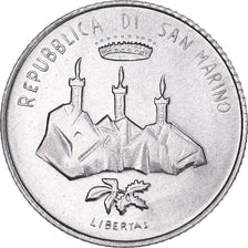 Coin, San Marino, 2 Lire, 1986, Rome, MS(65-70), Aluminum, KM:188