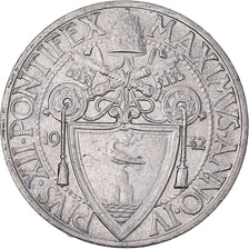 Coin, VATICAN CITY, Pius XII, 20 Centesimi, 1942, Roma, MS(63), Stainless Steel