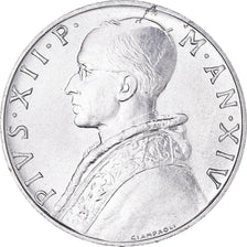 Coin, VATICAN CITY, Pius XII, 10 Lire, 1952, MS(65-70), Aluminum, KM:52.1