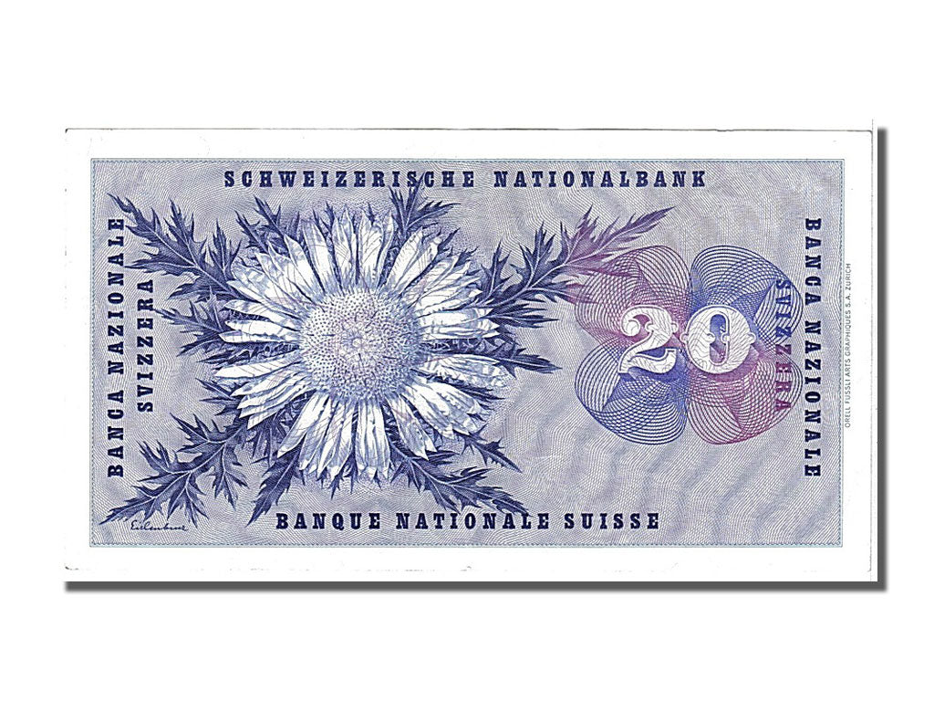 Banknote, Switzerland, 20 Franken, 1961, 1961-10-26, UNC(60-62)