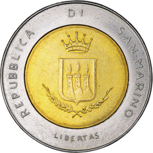 Coin, San Marino, 500 Lire, 1983, Rome, MS(63), Bi-Metallic, KM:153