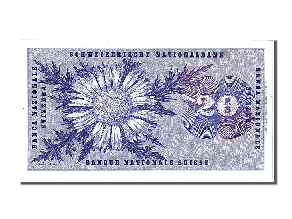 Banknote, Switzerland, 20 Franken, 1973, 1973-03-07, UNC(65-70)