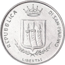 Coin, San Marino, 5 Lire, 1983, Rome, MS(65-70), Aluminum, KM:147