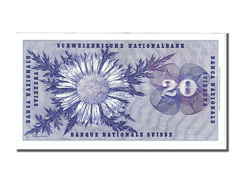 Banknote, Switzerland, 20 Franken, 1973, 1973-03-07, UNC(63)