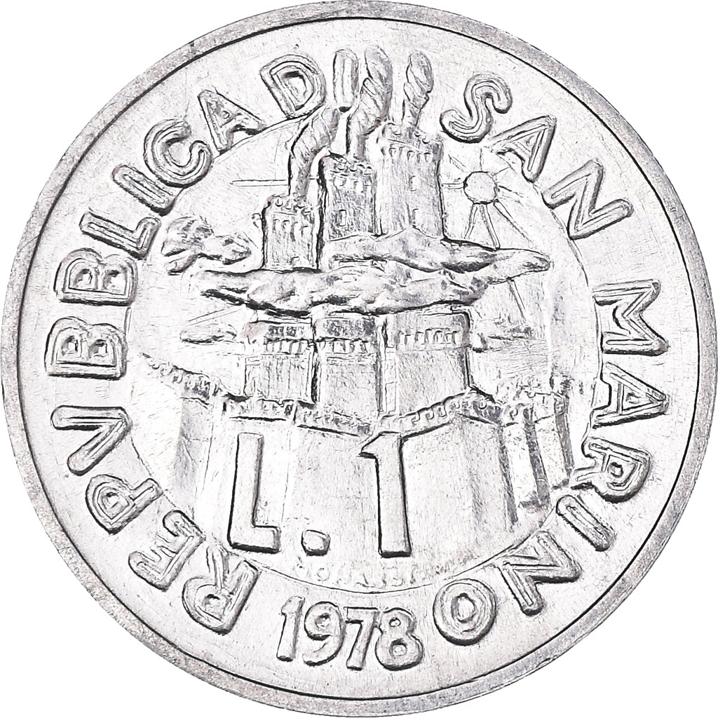 Moneda, San Marino, Lira, 1978, Rome, FDC, Aluminio, KM:76