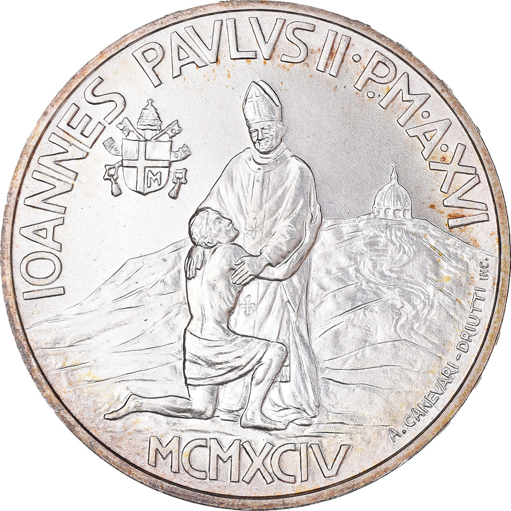 Moneta, CITTÀ DEL VATICANO, John Paul II, 1000 Lire, 1994, FDC, Argento, KM:258